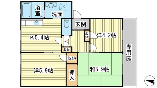 アコーデリア東浜の物件間取画像